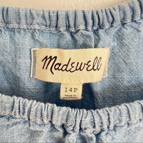 Madewell Sunshower ruffle sleeveless chambray cami - Picture 3 of 6